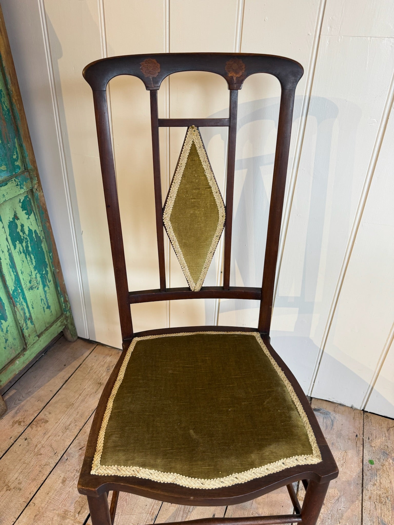 Art Nouveau Mahogany Side Chair
