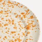Burnt Orange Puglia Splatter Plate