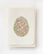 Pastel Florets Royal Icing Egg Greeting Card | Easter