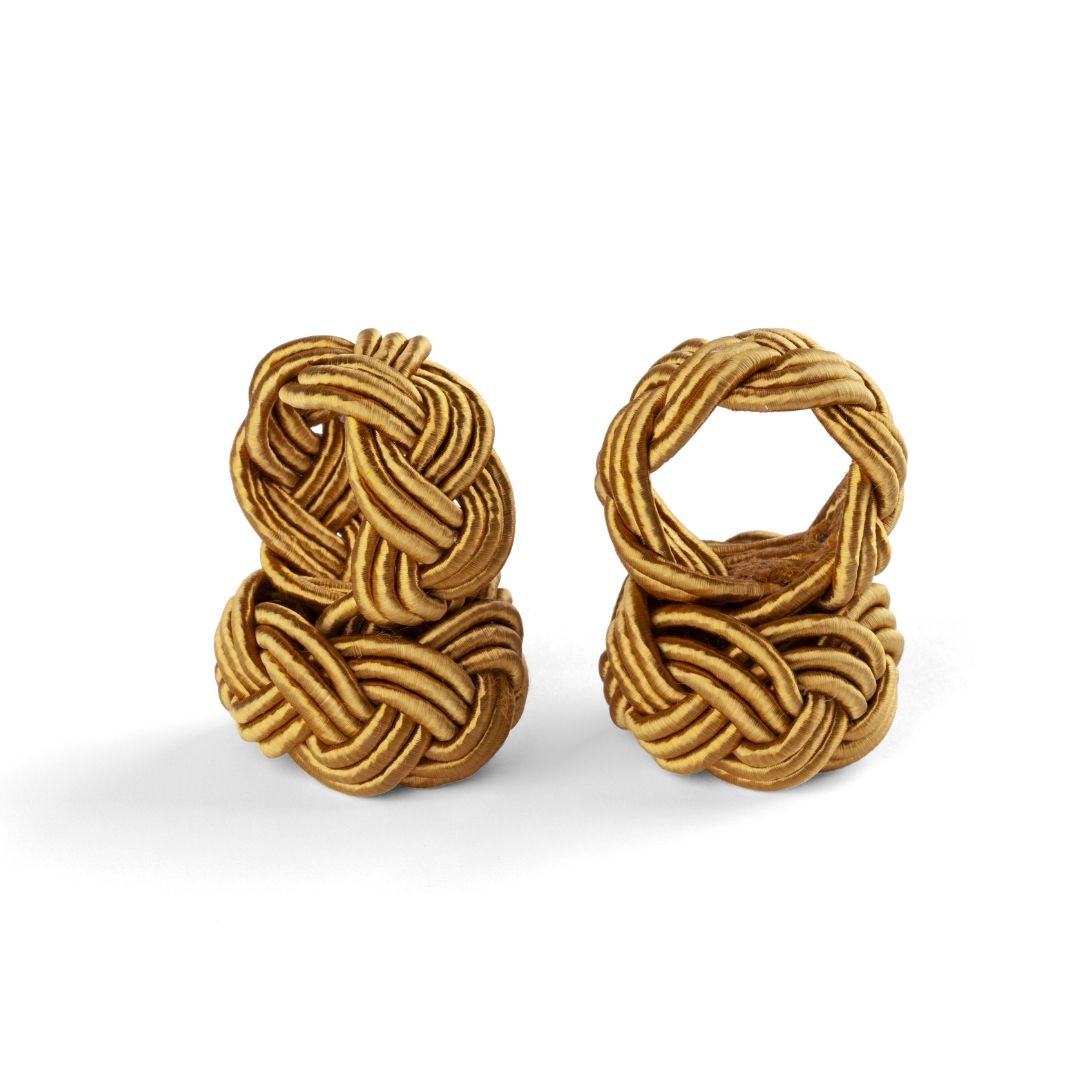 Pleated Napkin Rings - Set of 2