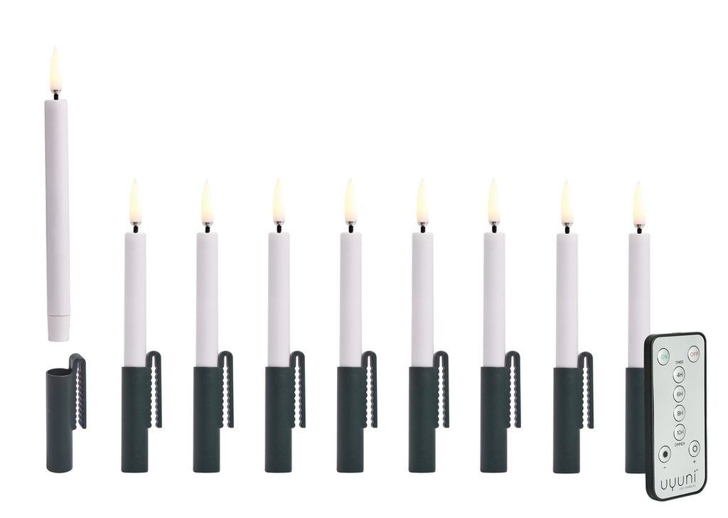 Green Clips for Mini Taper Candles