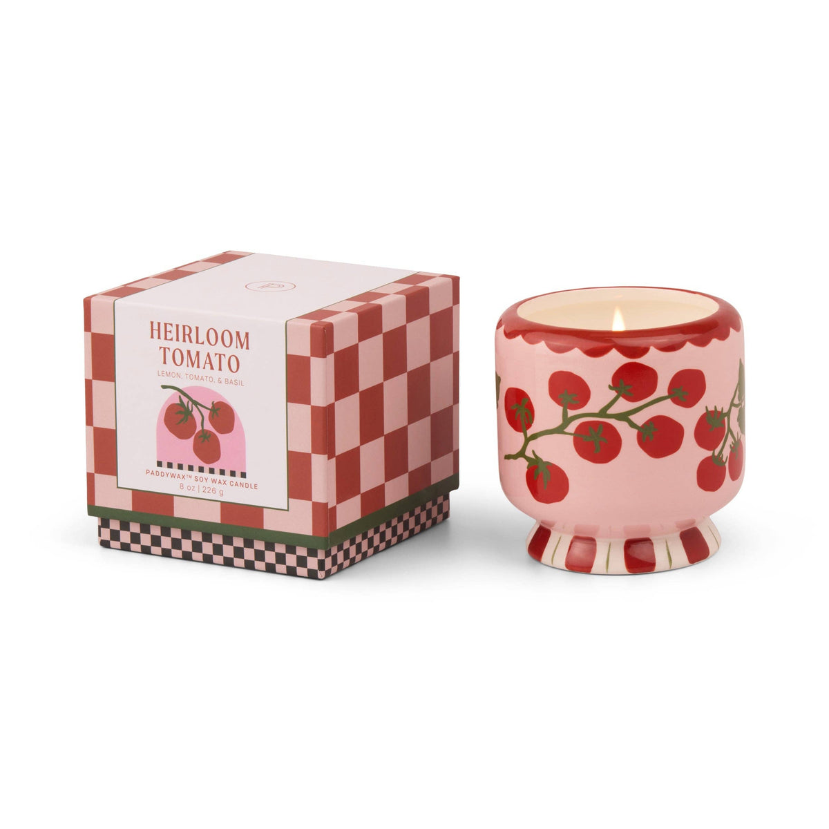 Paddywax A Dopo Tomato Vine Ceramic Candle - Heirloom Tomato
