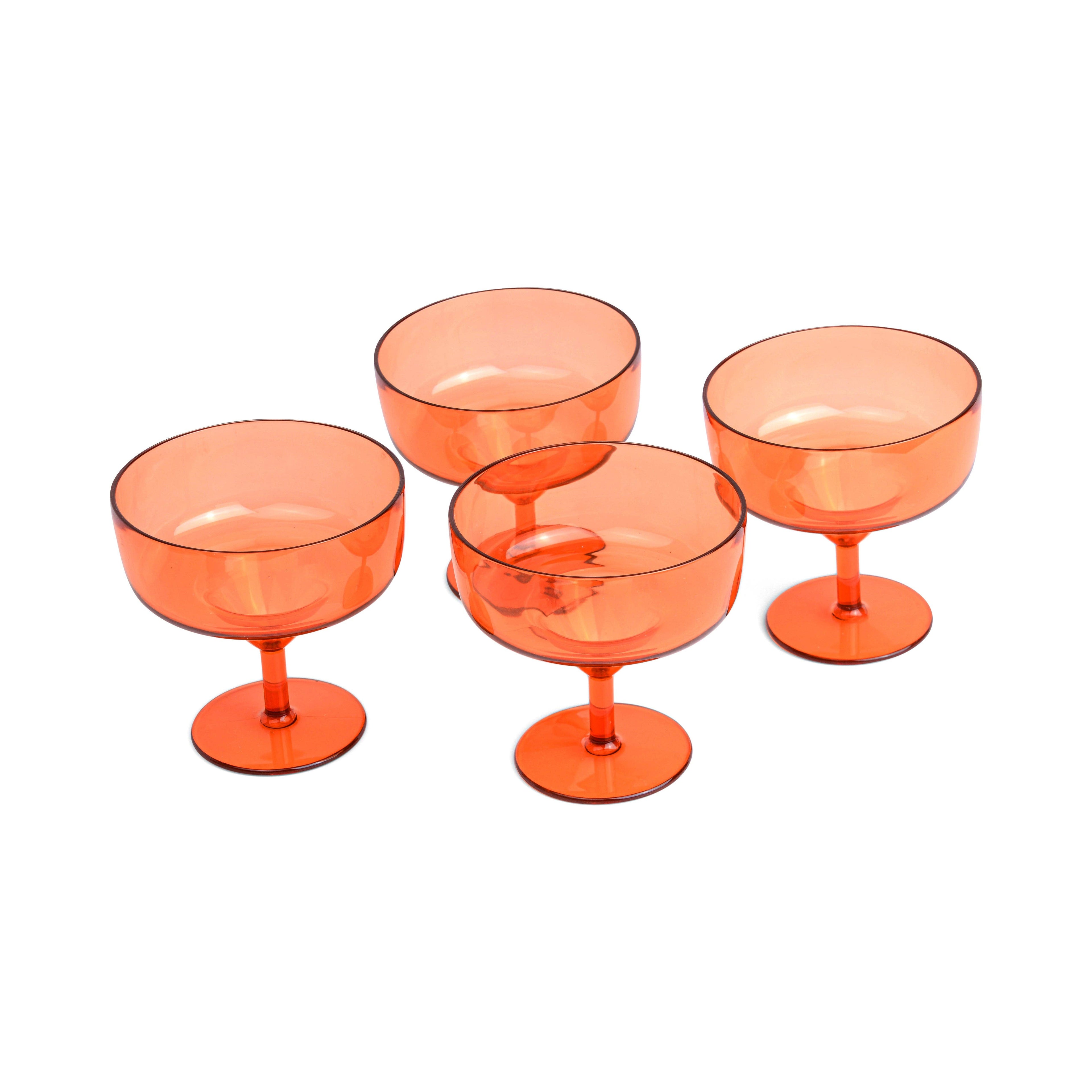 Margarita Glass - Set of 4 - Orange