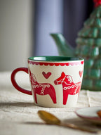 Horse Festive Mugs Set of 2