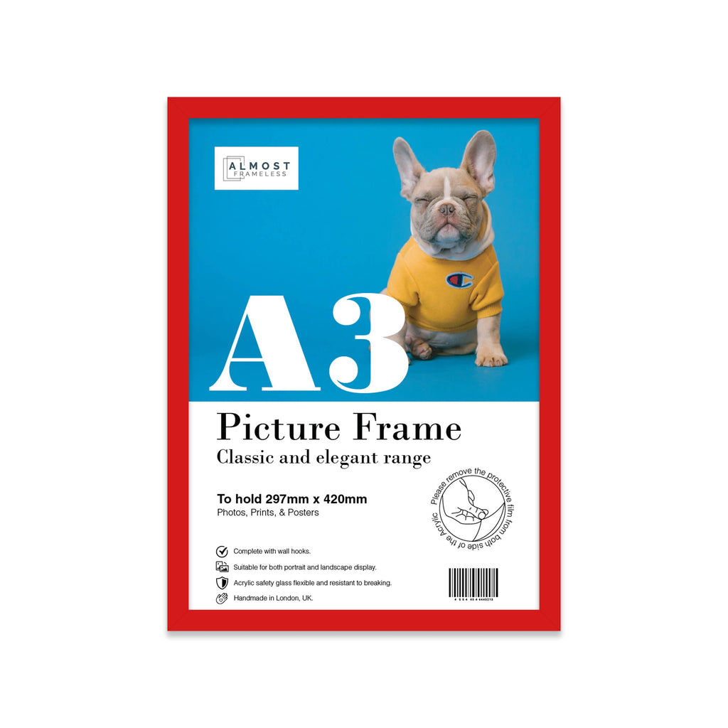 Red A3 Picture Frame