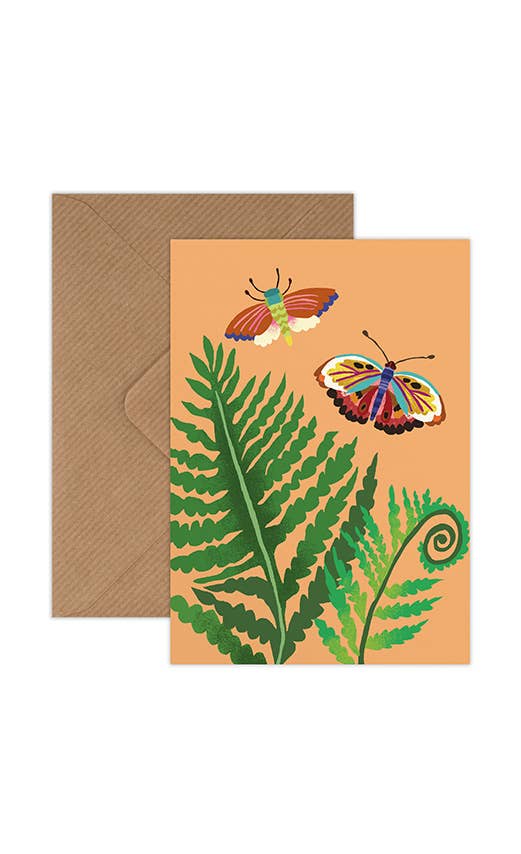 Fern & Moth Mini Card