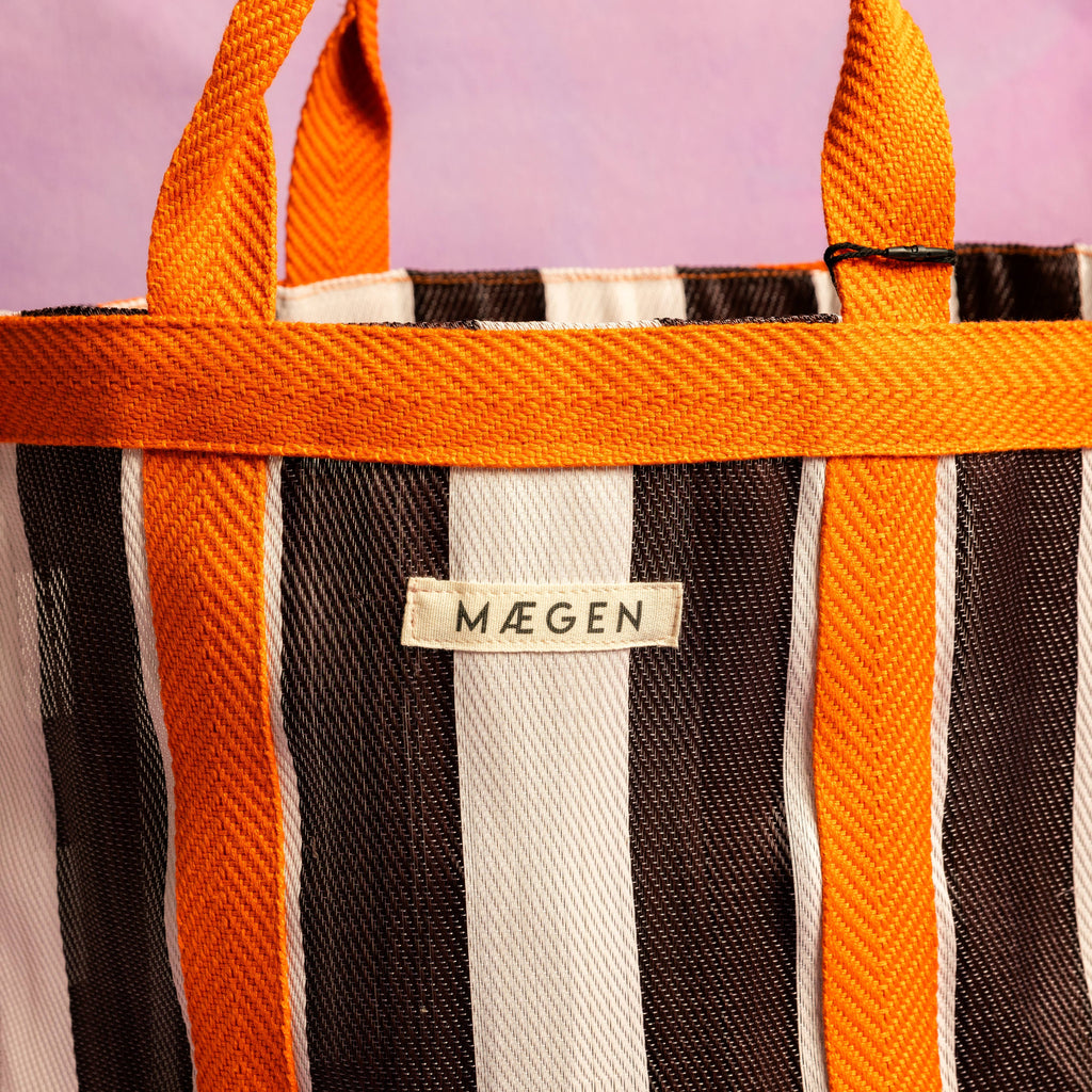 Everywhere Bag | Orange/ White/ Aubergine