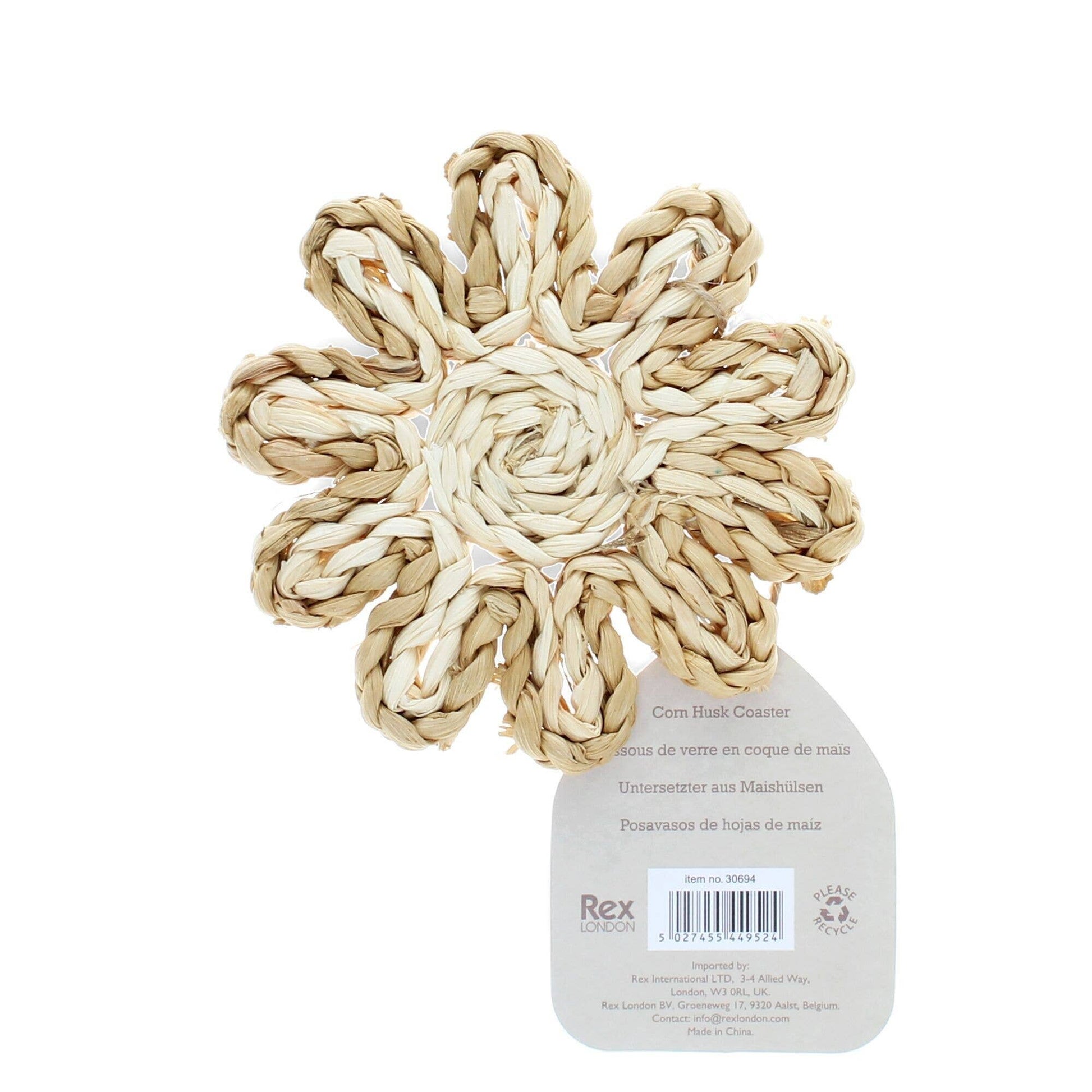Corn Husk Coaster - Natural