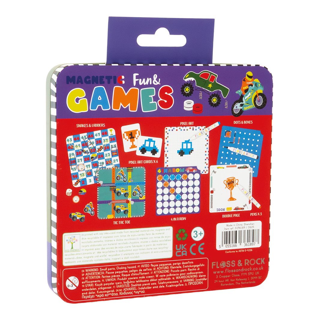 Cars Magnetic Fun & Games Tin