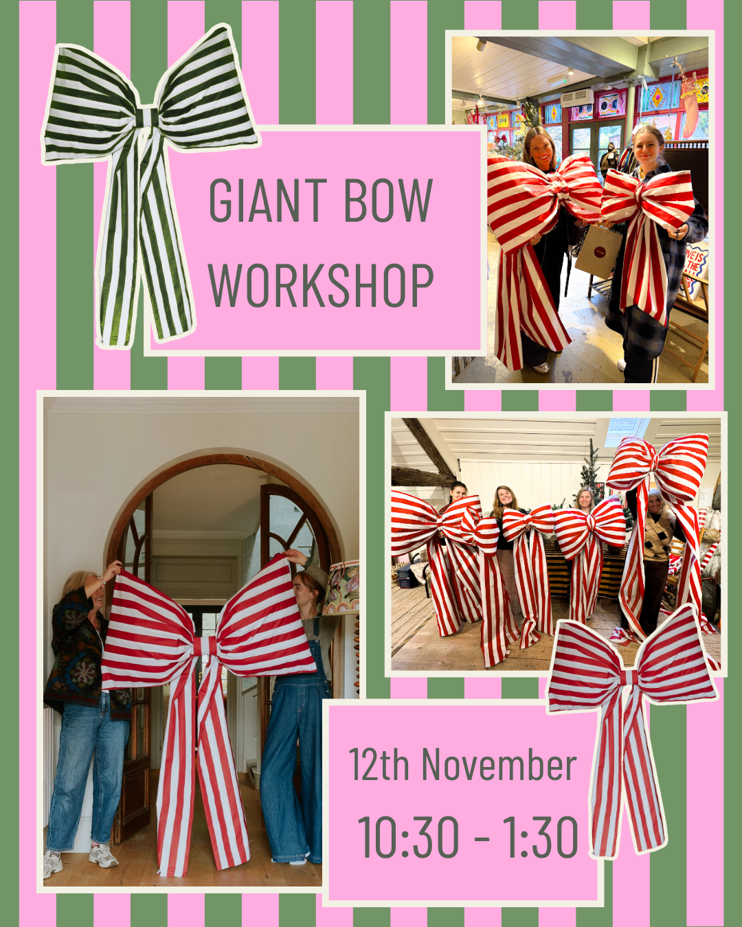Giant Bow Workshop 12th (10.30am -12.30pm)