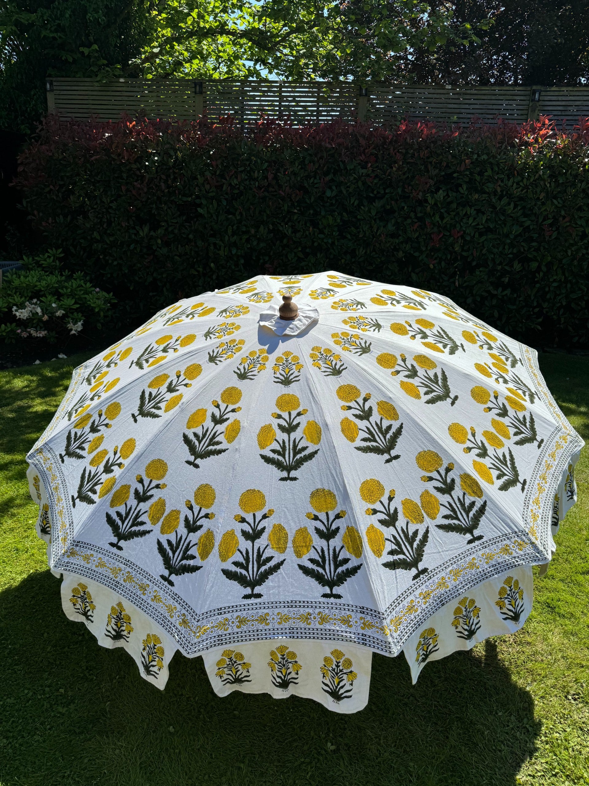 Marigold Block Print Parasol