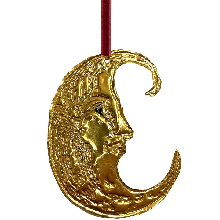 Moon Tin Embossed Decoration