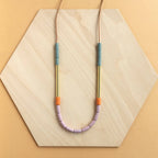 Dini Necklace - Clay Pink & Clementine