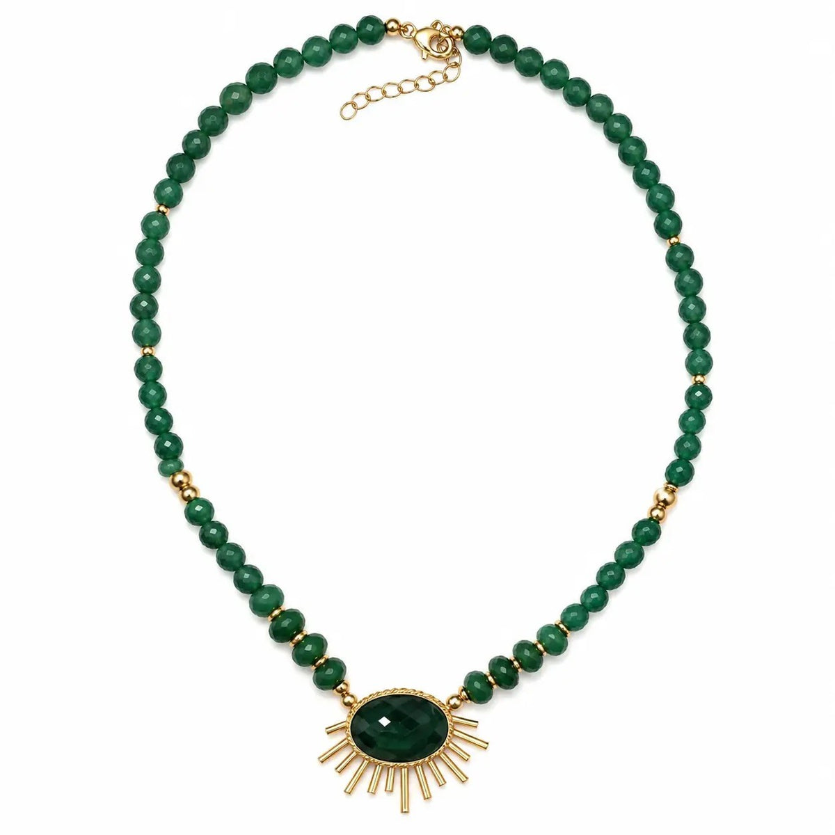 Green Onyx Natural Stone Necklace