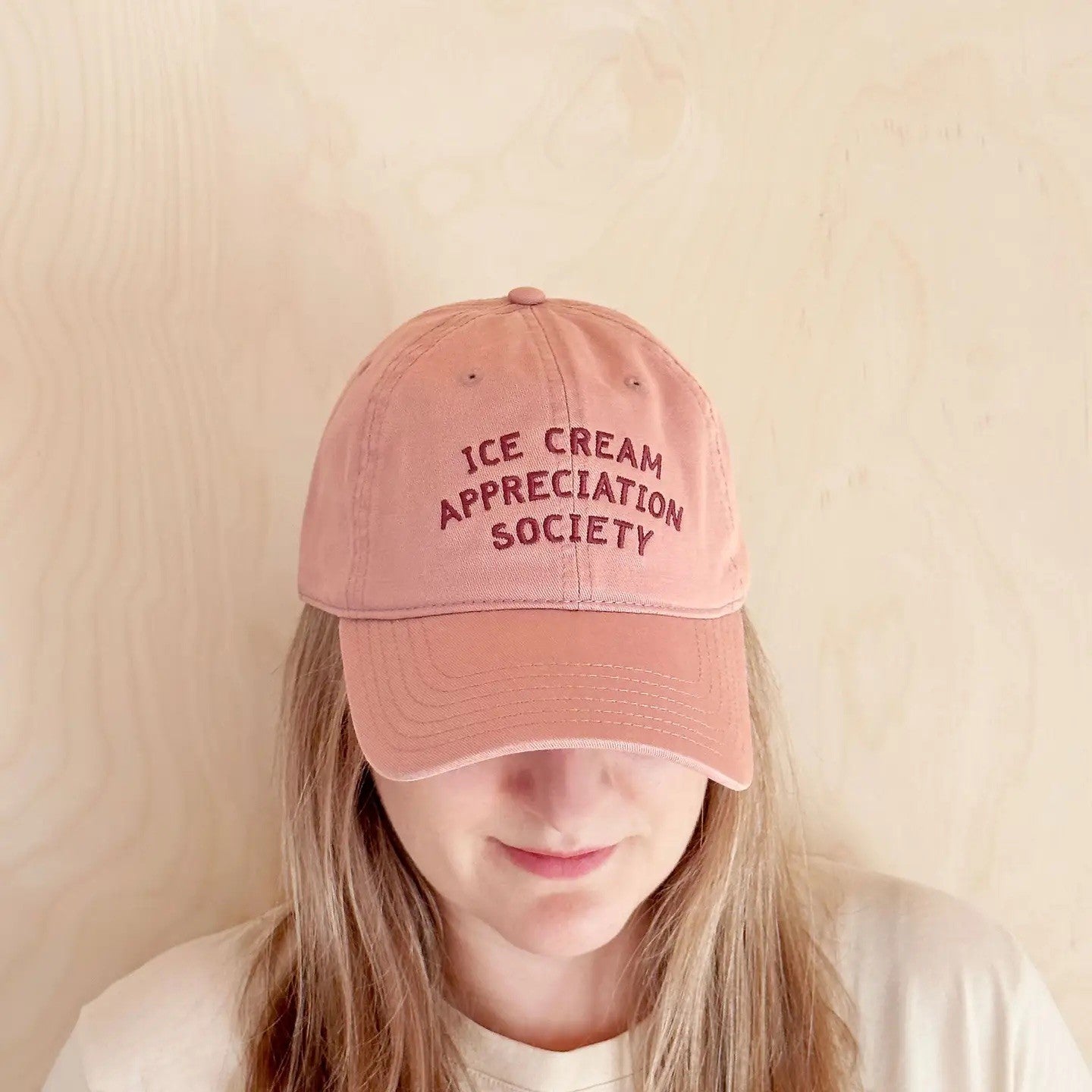 Ice Cream Appreciation - Dusty Rose - Cotton Baseball Cap