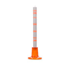 Glass Candleholder in Spanish Orange