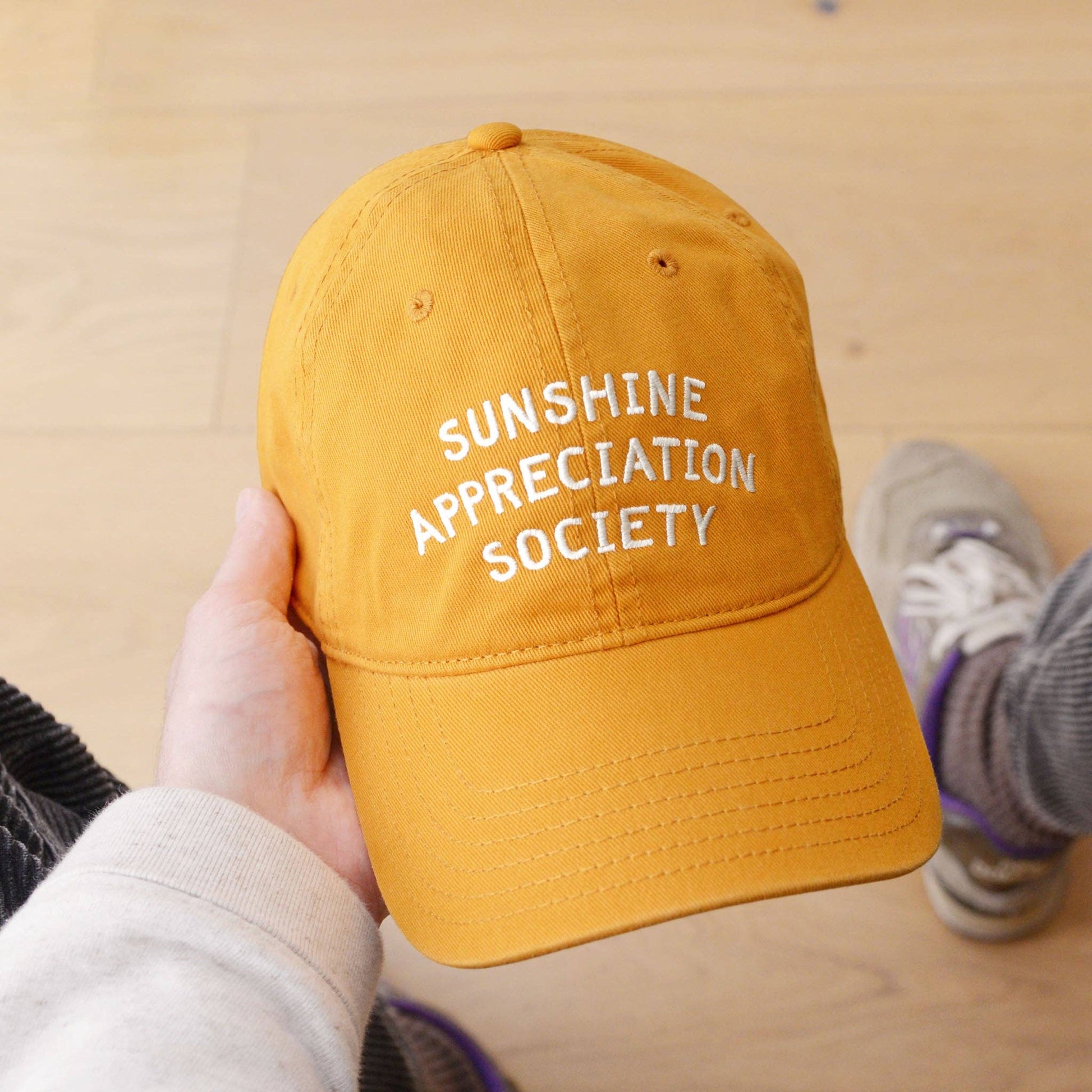 Yellow - Sunshine Appreciation - Cotton Baseball Cap
