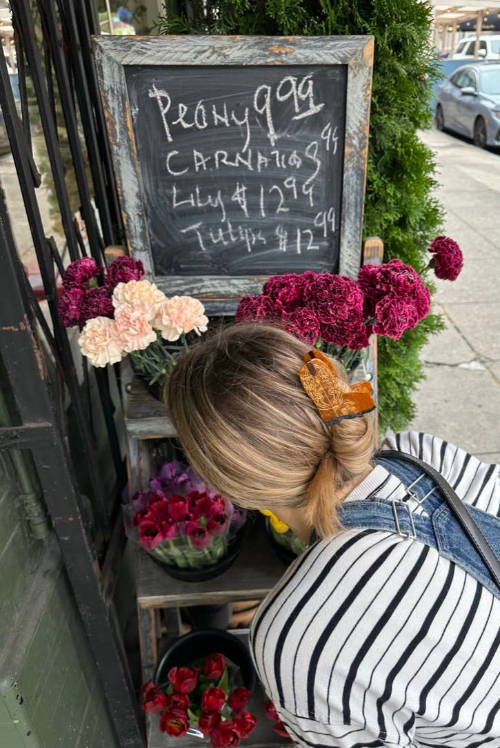 Hand-painted Western Cowboy Boot Claw Hair Clip | Eco
