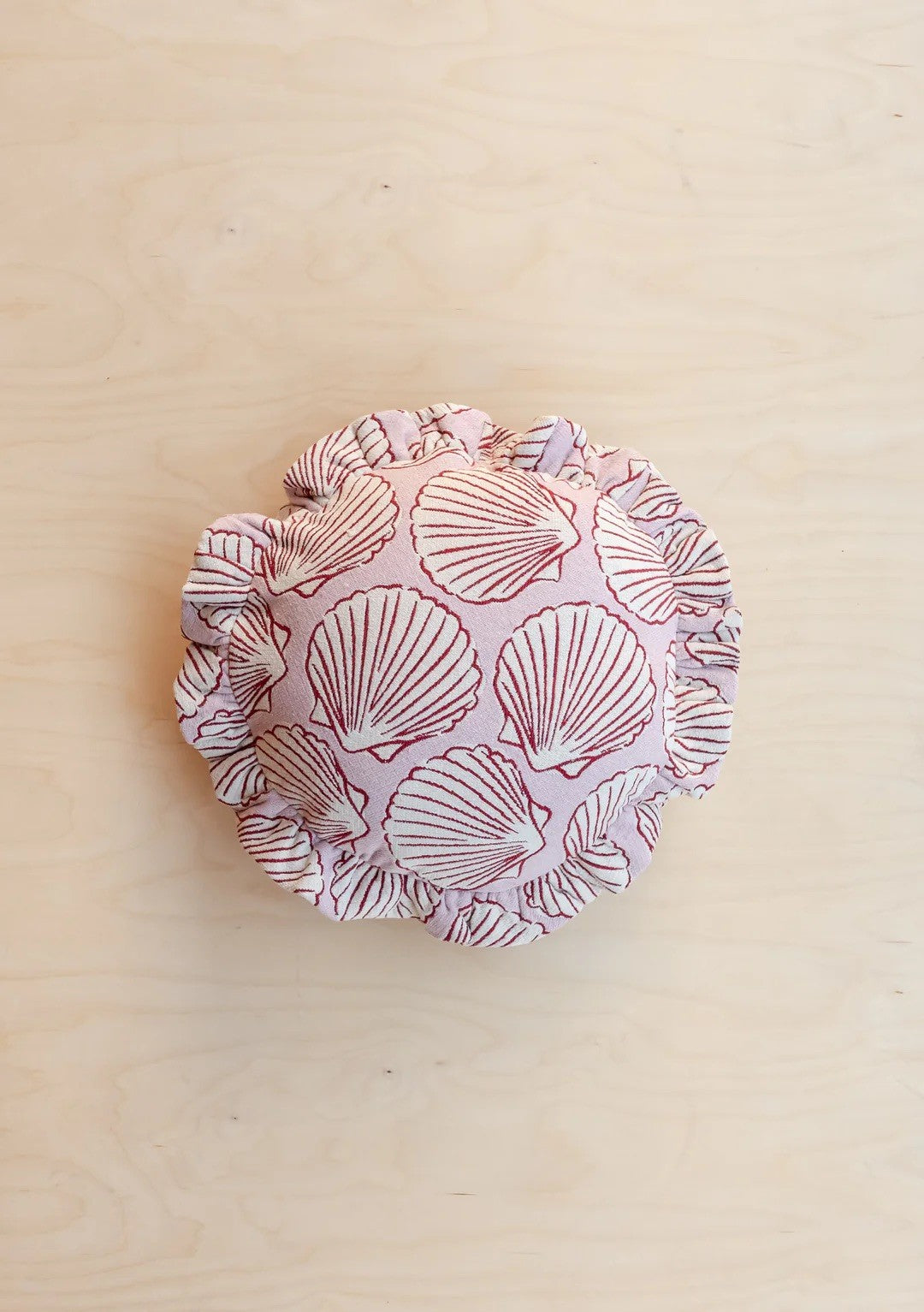 Pink Shell Round Cushion
