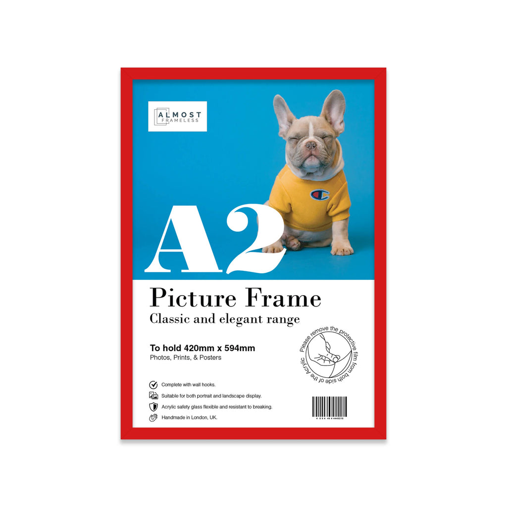 Red A2 Picture Frame
