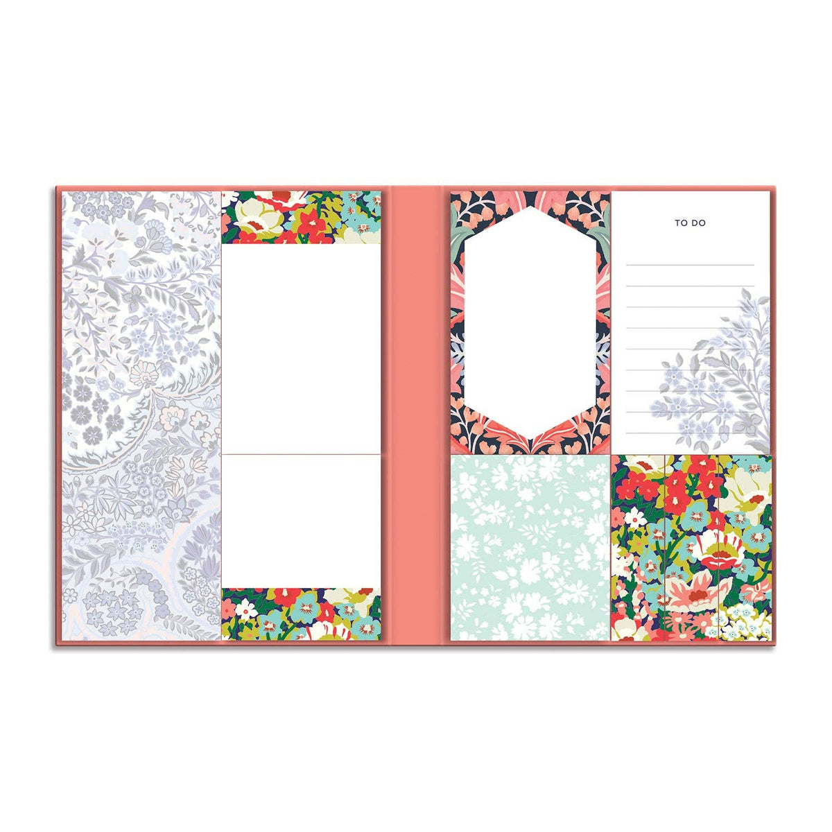 Liberty Floral Sticky Notes Hard Cover Book (Notepad/Sticky Notes)