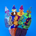 Clown Leather Bookmark