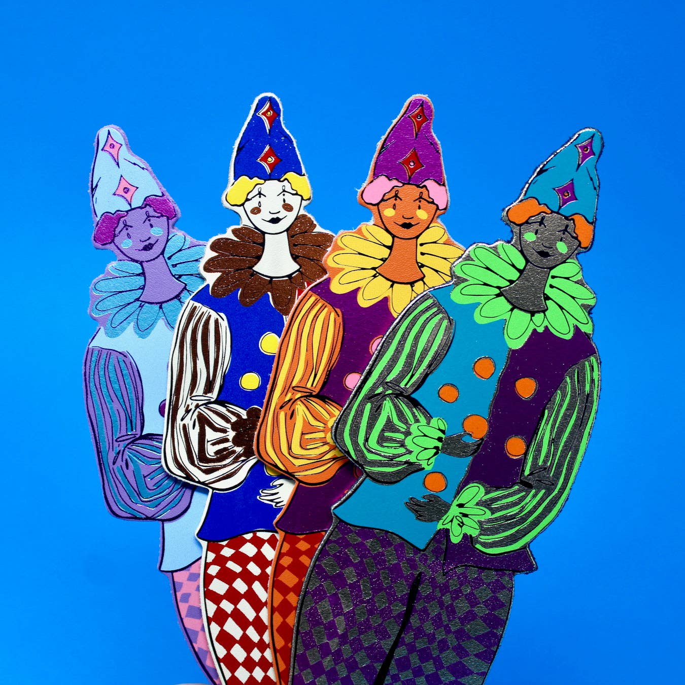 Clown Leather Bookmark