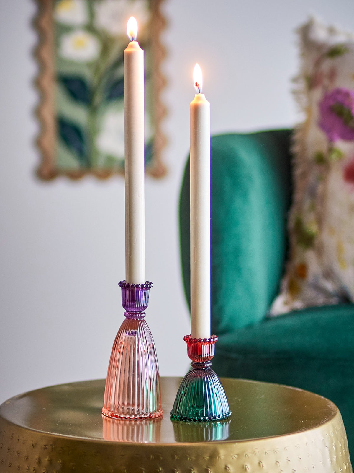 Shilo Glass Candle Set of 2