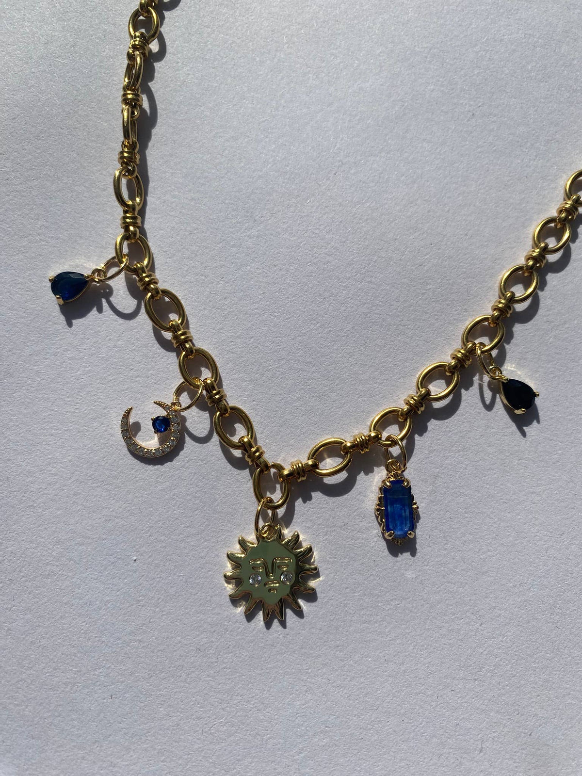 Celestial multi charm necklace