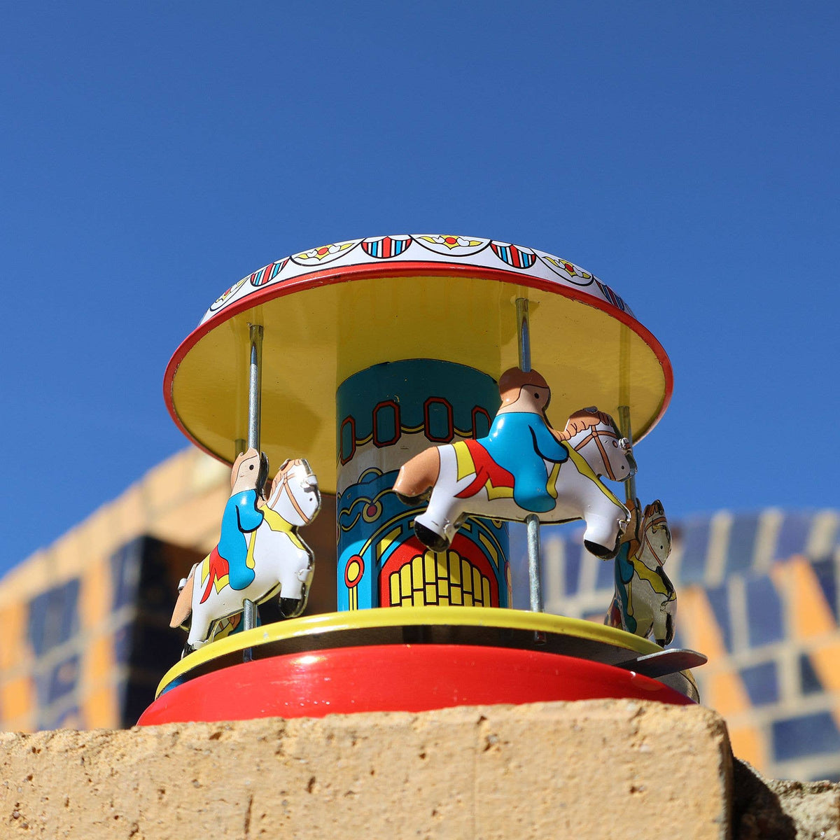 Tin toy carousel funfair carnival