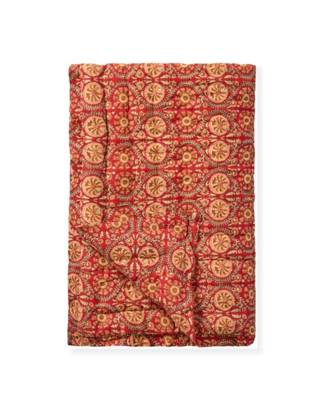 Quilt Red/Earth Pattern