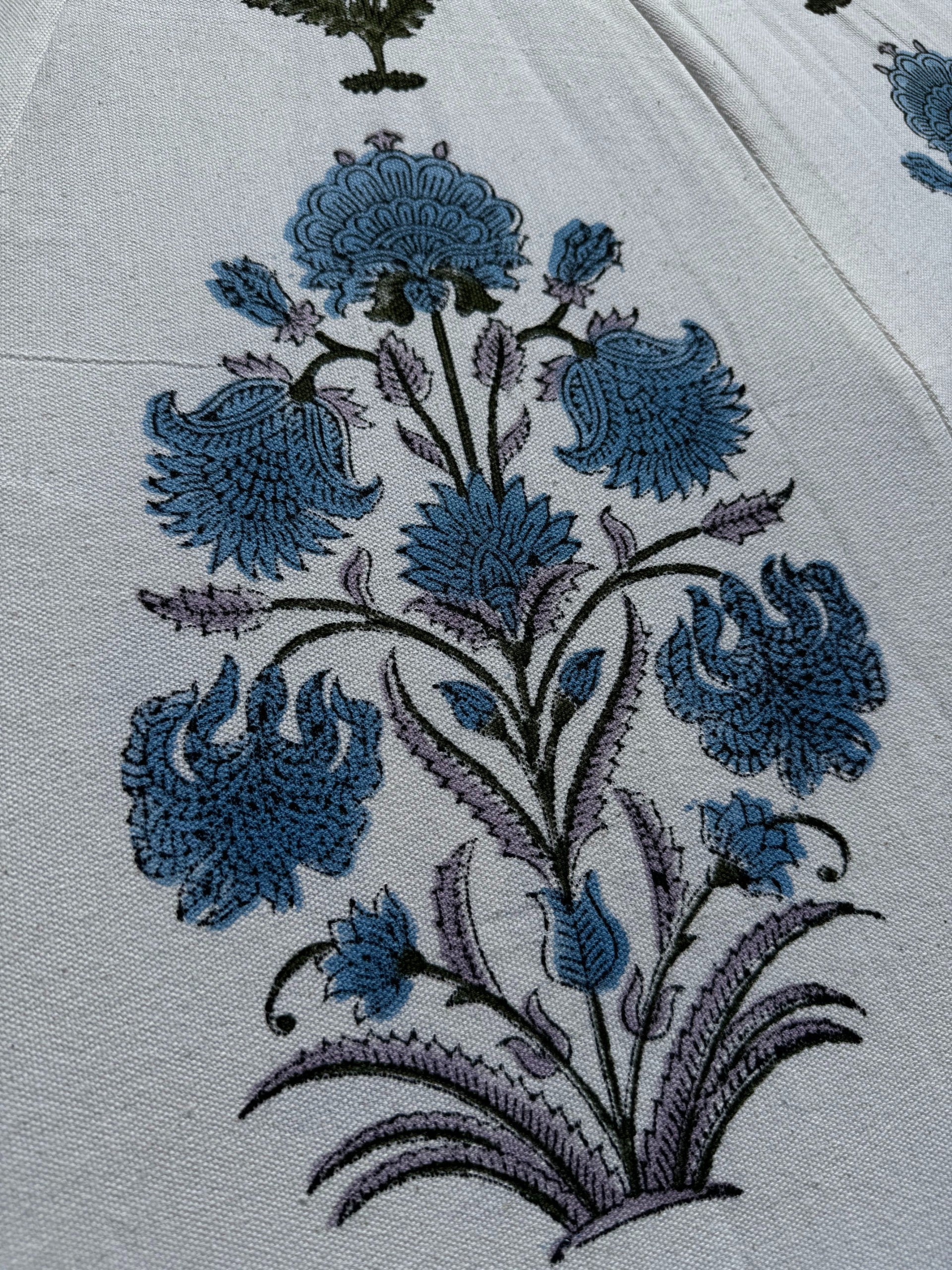 Cornflower Block Print Parasol