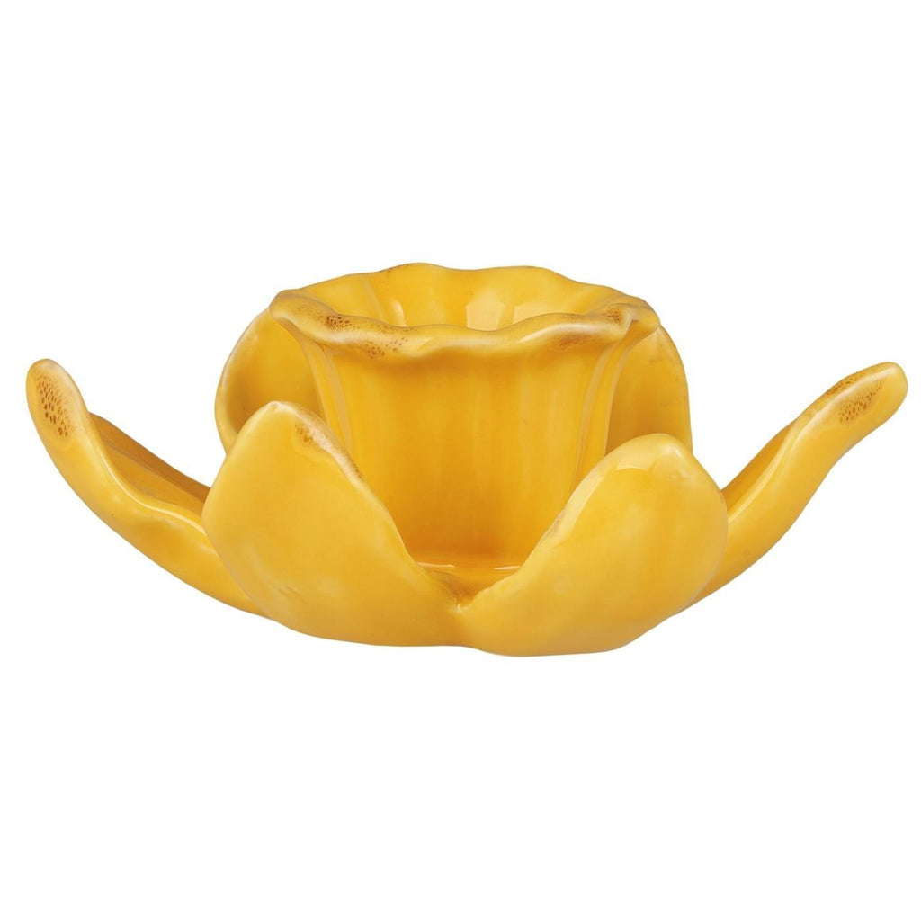 Candle Holder Daffodil Yellow