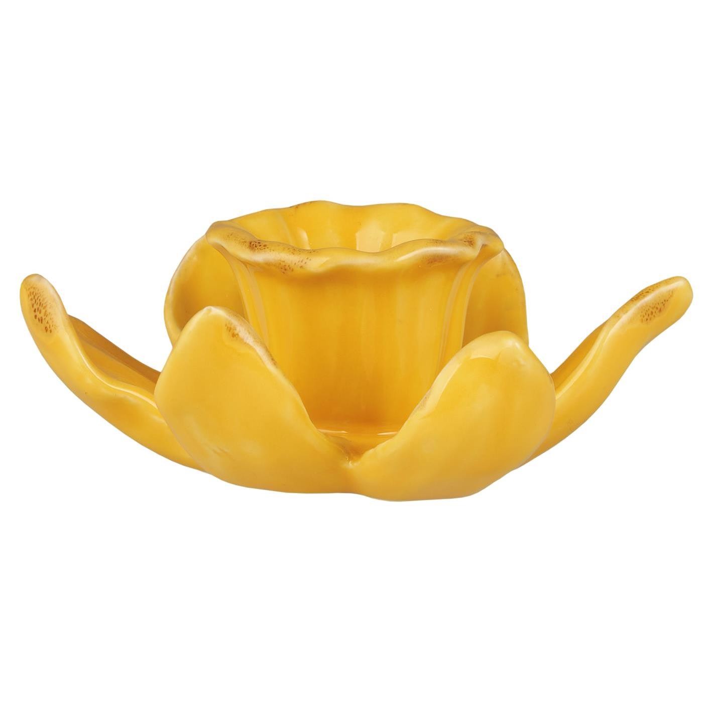 Candle Holder Daffodil Yellow