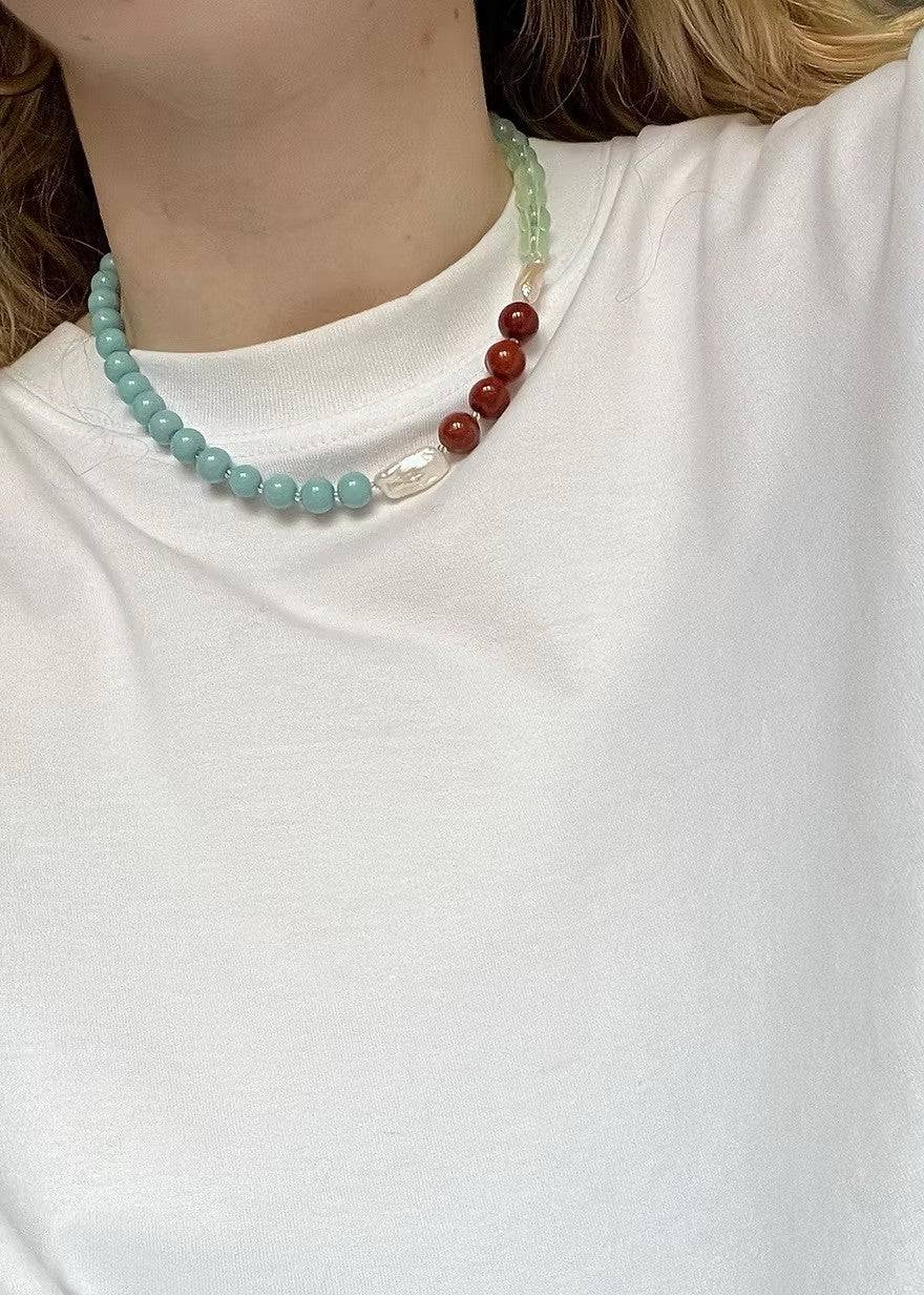 Macaroon Blue Necklace