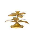 Single Golden Rose Candle Holder