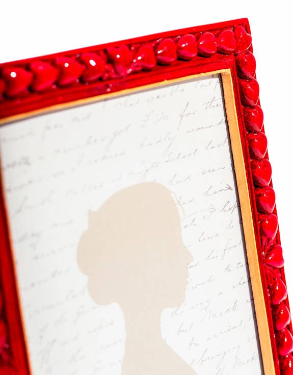 Red Gloss Multi Heart 5x7" Photo Frame