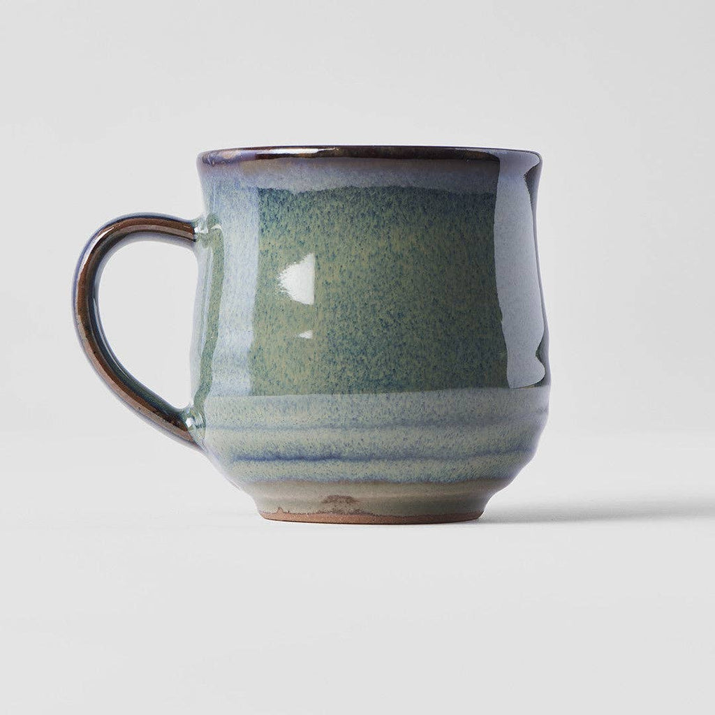 Mug with handle faded green 8cm