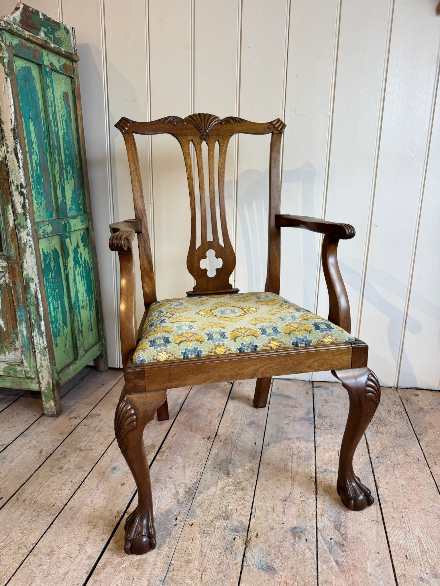 20th Century Carver Style Side Chair