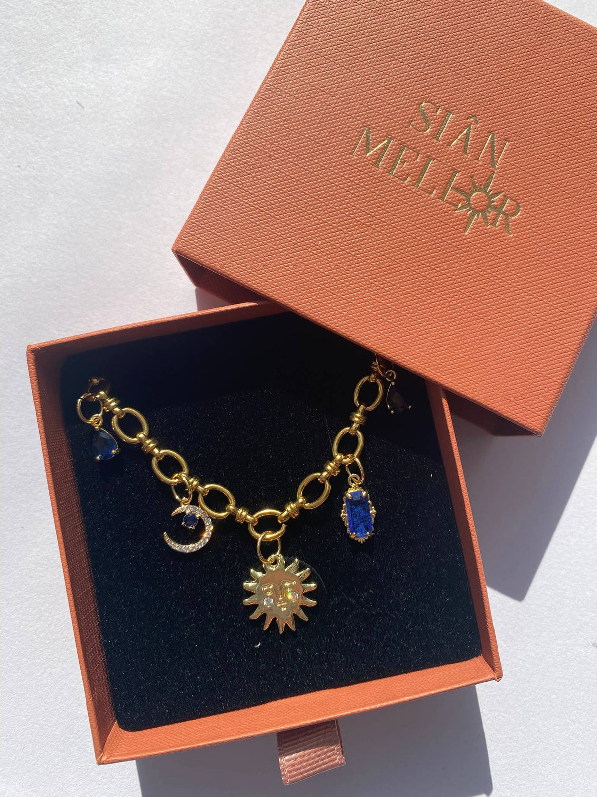 Celestial multi charm necklace