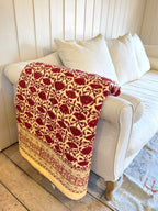 Double Quilts - Red & Cream