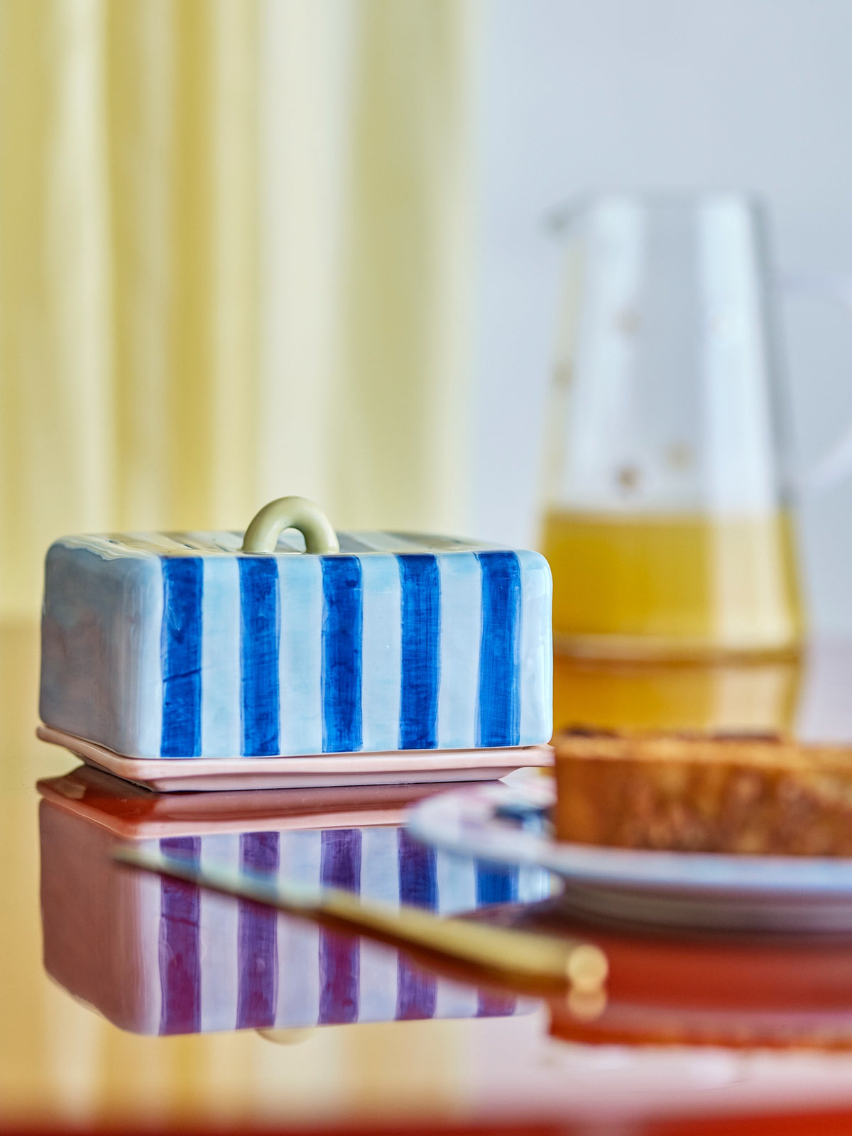 Striped Butter Box