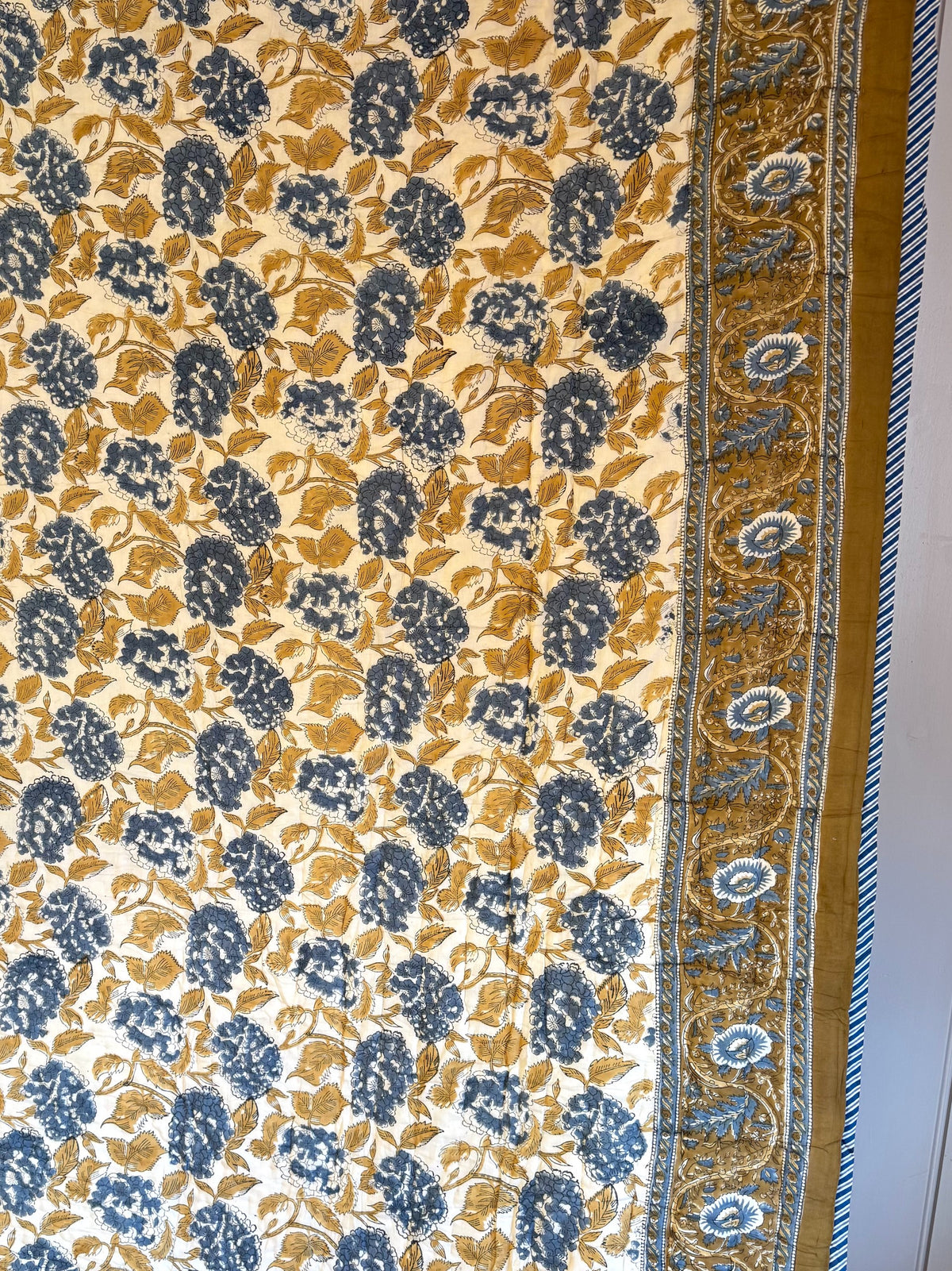 Double Quilts - Blue & Gold