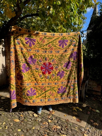 Vintage Suzani Throw 34