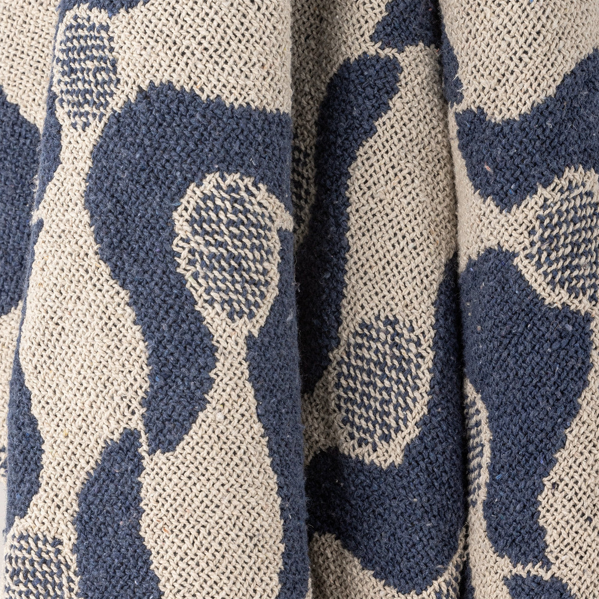 Santena Blue Recycled Cotton Throw