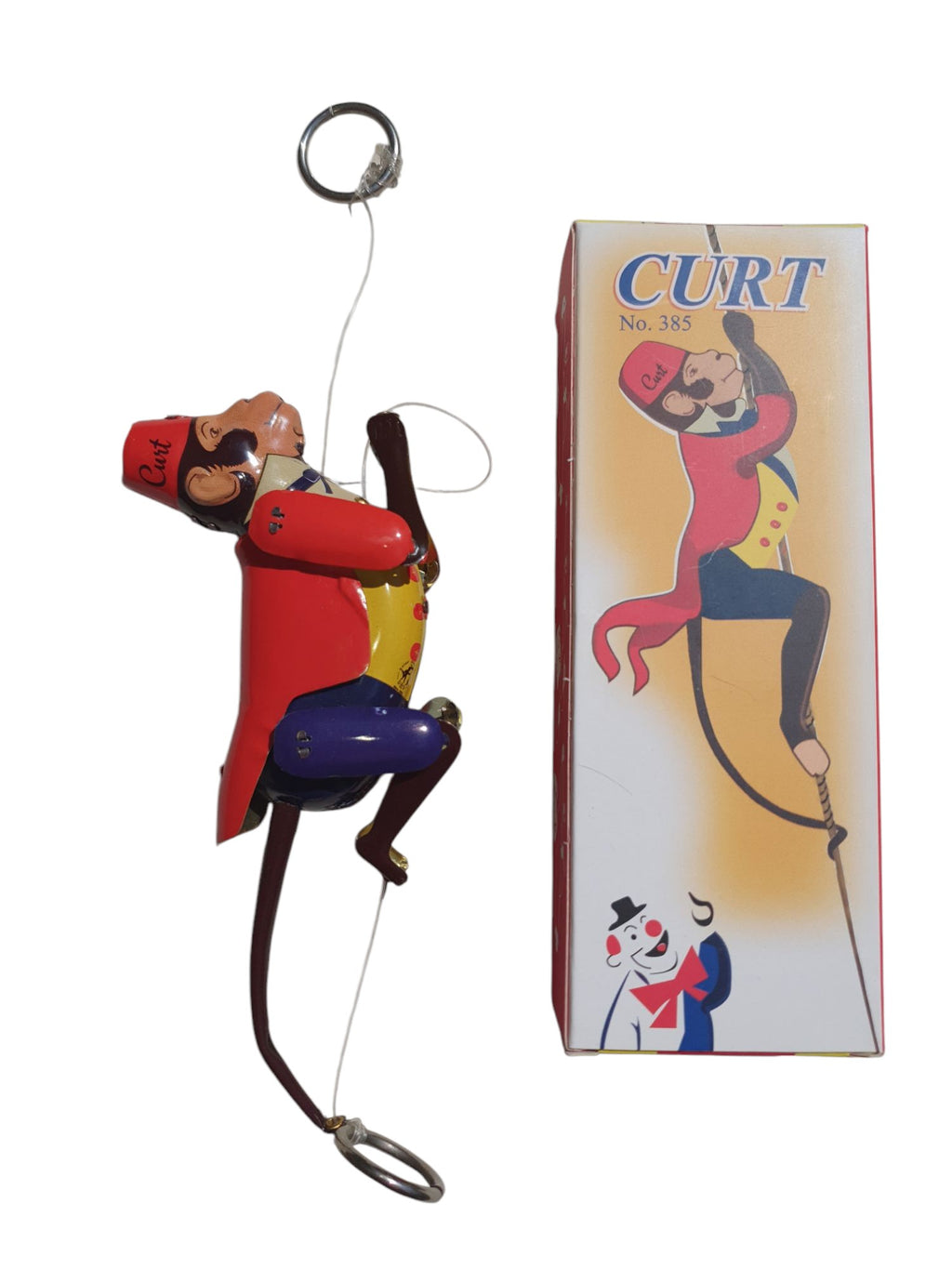 Curt the Climbing Monkey Tin Toy