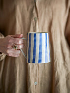 Striped Mug Blue