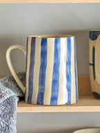 Striped Mug Blue