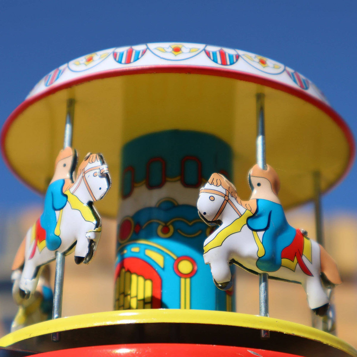 Tin toy carousel funfair carnival