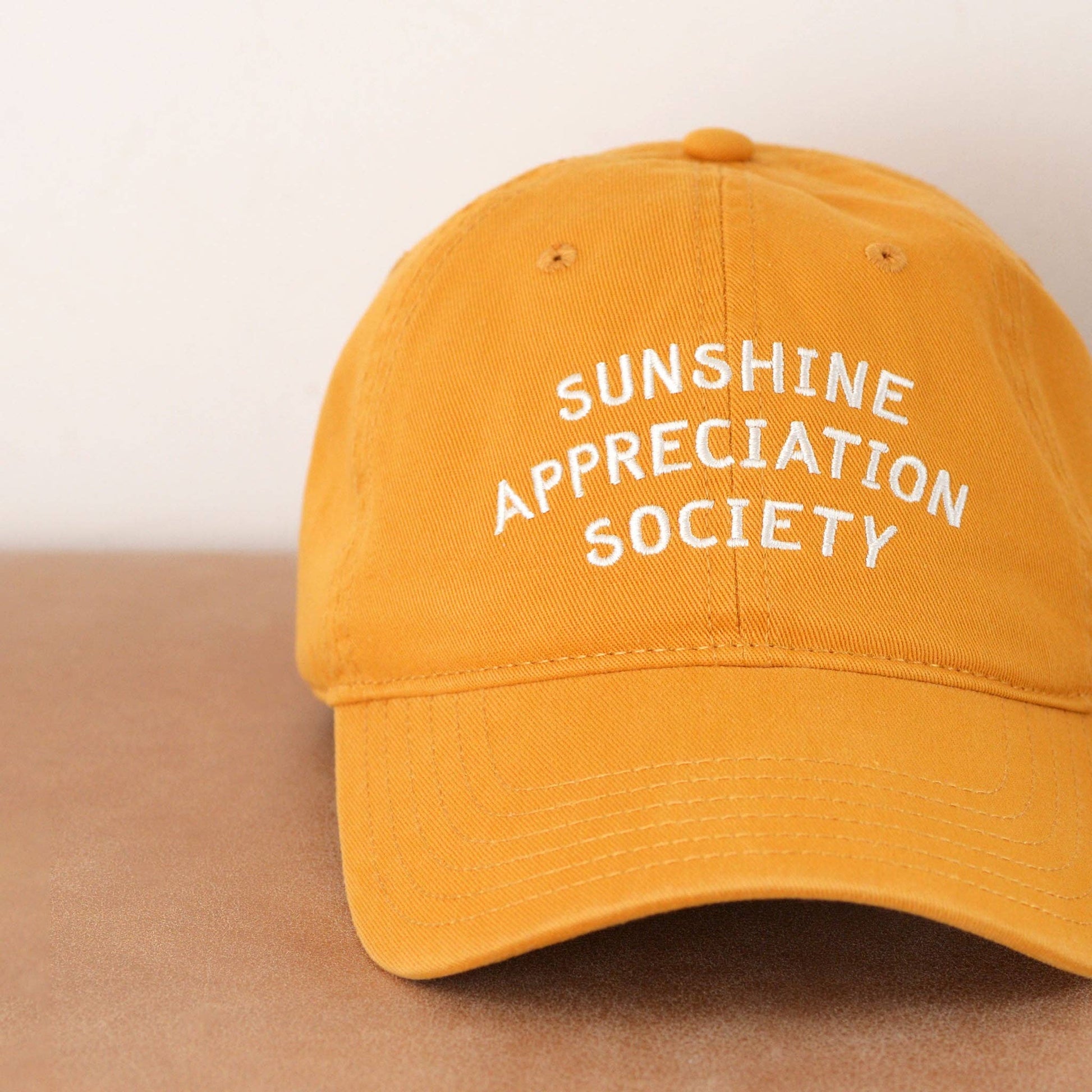 Yellow - Sunshine Appreciation - Cotton Baseball Cap